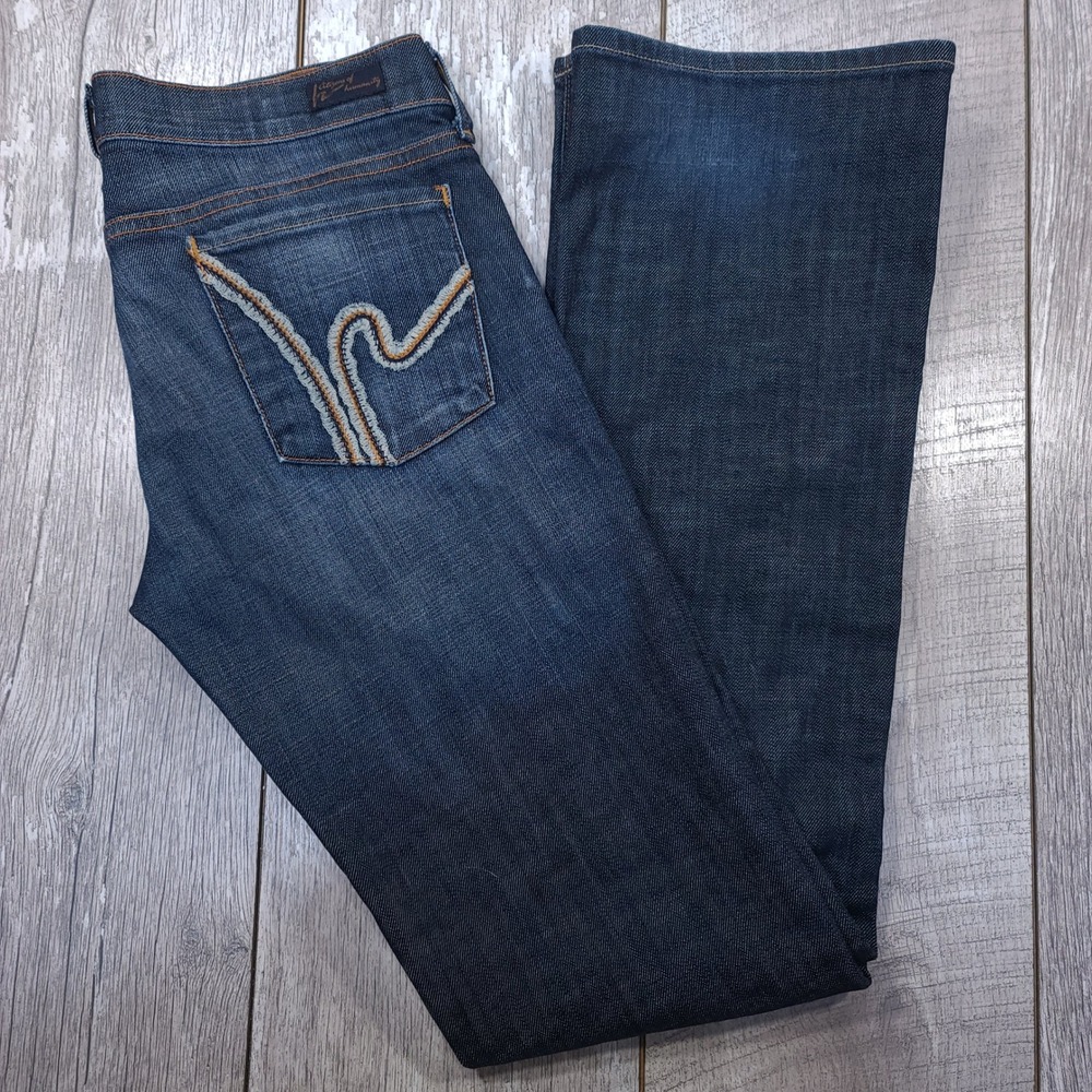 Citizens of Humanity Kelly Jeans Womens 29 Blue Low Waist Bootcut Stretch 001